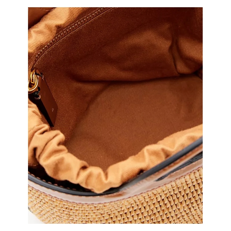 Marni Bucket Bag Brown Cotton Blend And Leather Handbag Brown(Image 6)