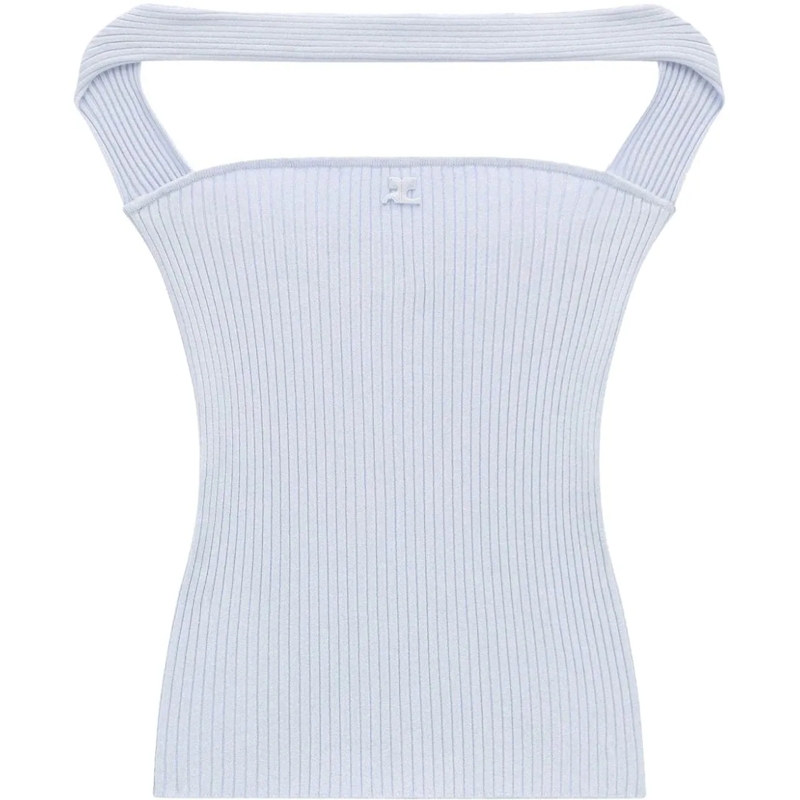 Courrèges T-Shirt Top Ether mehrfarbig