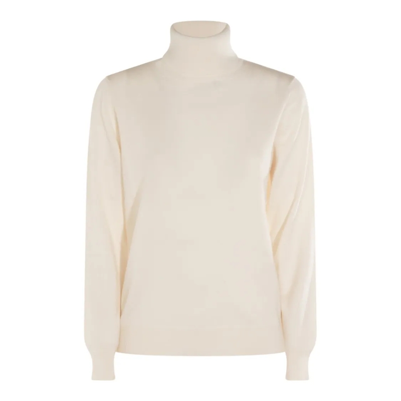 Malo Trui met col Cashmere Knit Sweater Neutrals