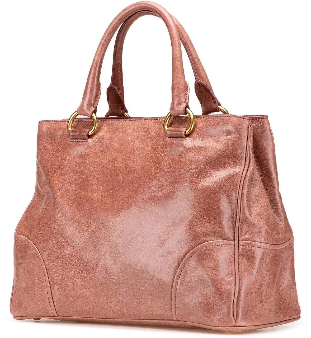 Thumbnail - Prada Hobo Bags - Vitello Shine Satchel - Gr. unisize - in Rosa - für Damen