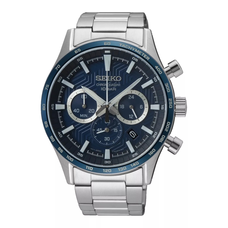 Seiko Seiko Chronograph herren Uhr Silber SSB445P1 Silber farbend Chronograph