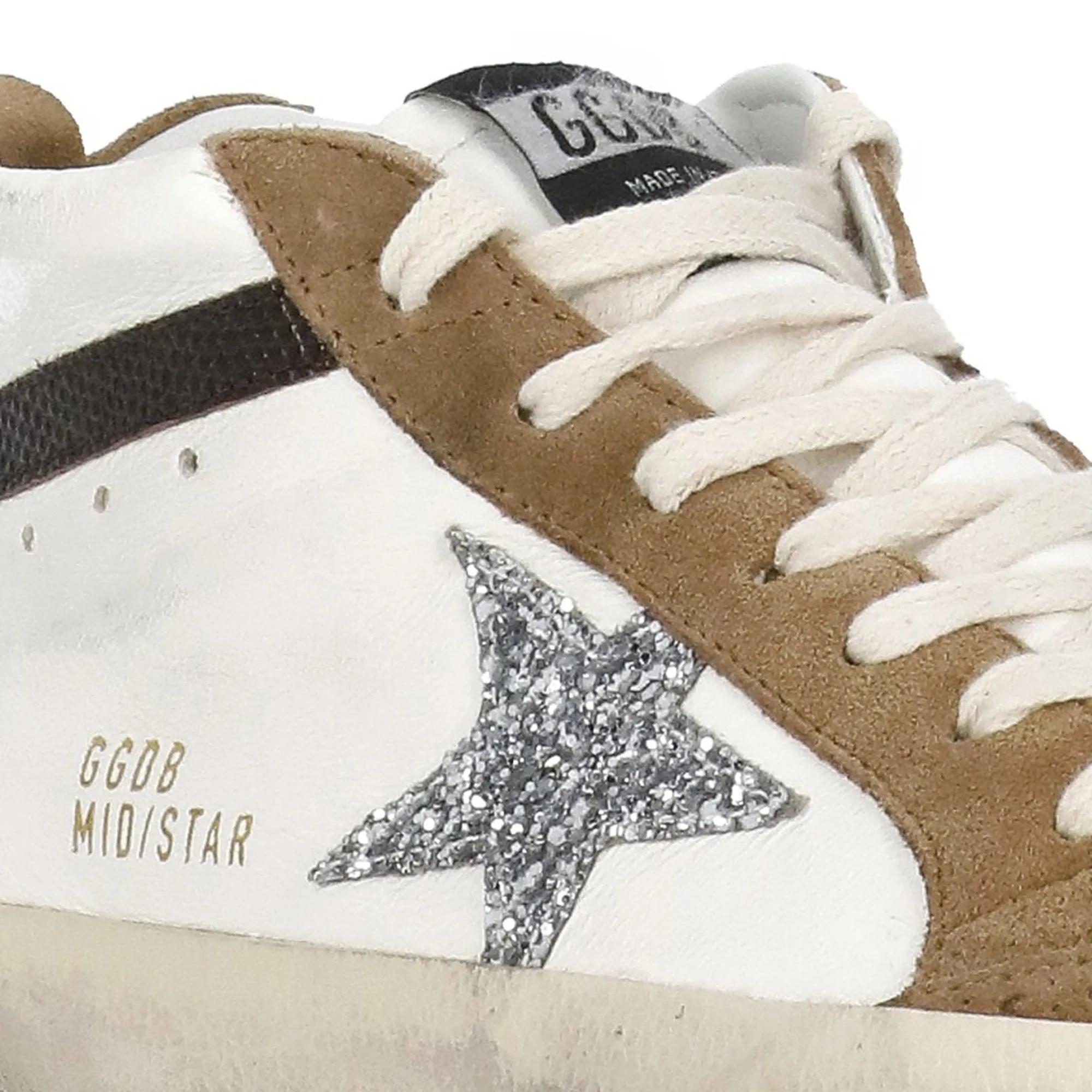 Golden Goose Low-Top Sneakers Mid Star Sneakers in wit