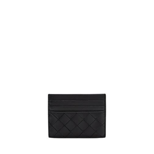 Bottega Veneta Geldbörse Black Small Intertwining Cardholder Black