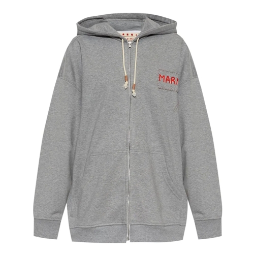 Marni Grey Loopback Hoodie Grey Camicie