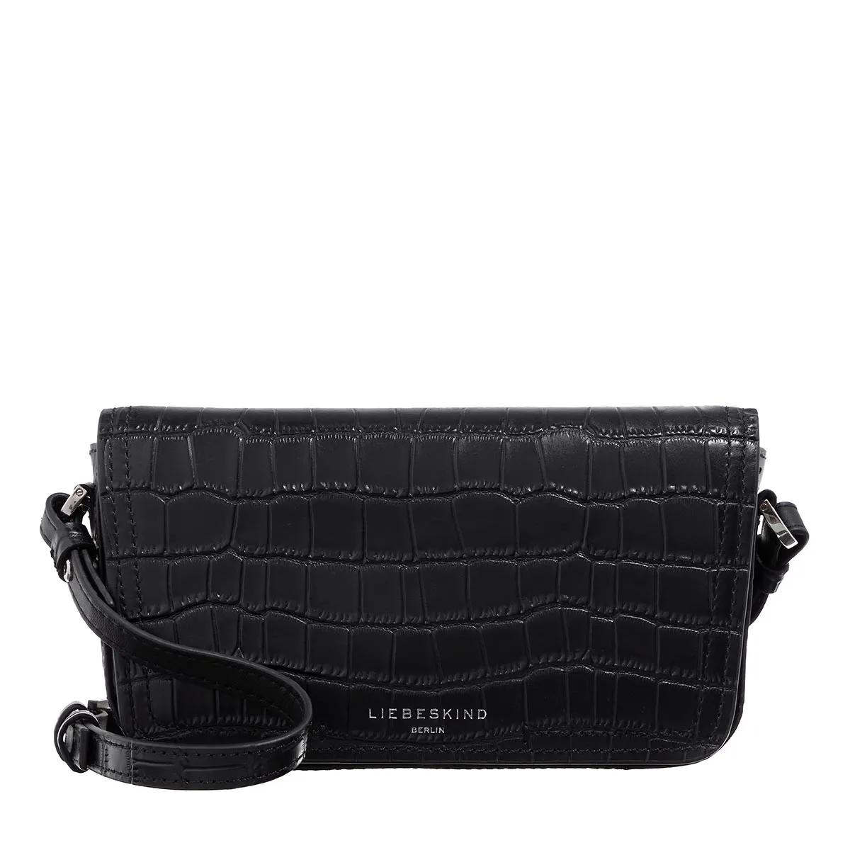 Liebeskind Berlin Crossbody Bags - Chudy New Croco - Gr. unisize - in Schwarz - für Damen