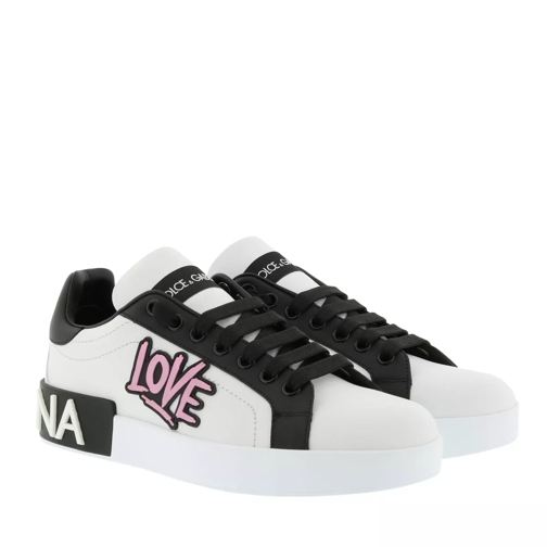 Dolce&Gabbana Logo Sneakers Leather White/Black sneaker basse