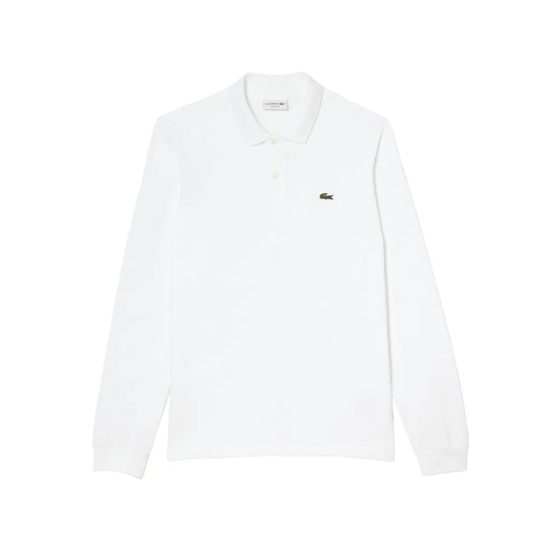 Lacoste Polohemd White Long Sleeve Polo White
