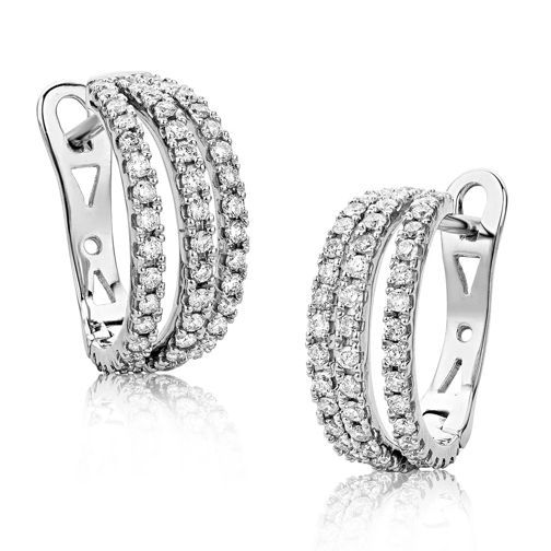 DIAMADA 0.6ct Diamond Earring 18KT White Gold Ring