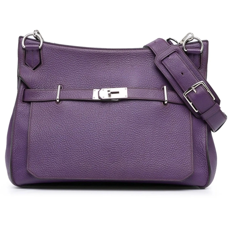 Hermès Schultertasche Clemence Jypsiere 34 lila