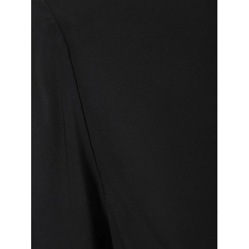 Alberto Biani T-shirts Black High-Collar Stretch Viscose Short Shirt Black (Image 3)