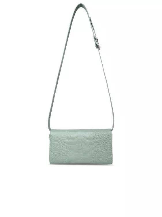 Jil Sander Shoppers Green Shoulder Bag in grijs