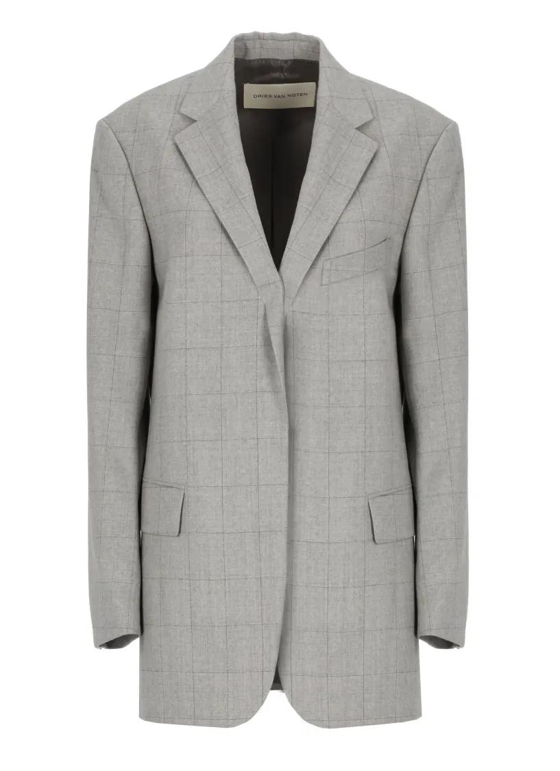 Dries Van Noten - Blur Blazer - Größe S - grau