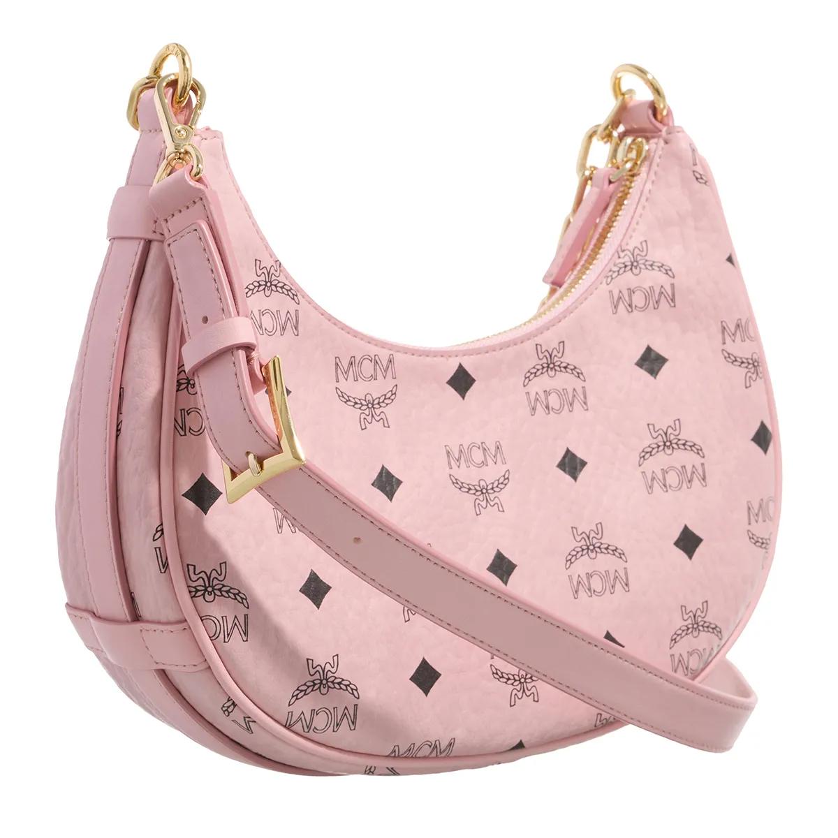 MCM Hobo bags Aren Hobo Small in poeder roze