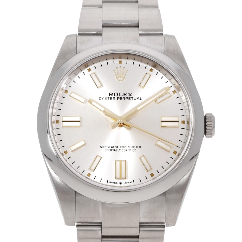 Rolex Automatikuhr Oyster Perpetual Silber
