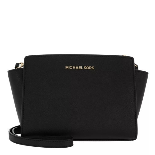 MICHAEL Michael Kors Selma MD Messenger Bag Black Rymlig shoppingväska