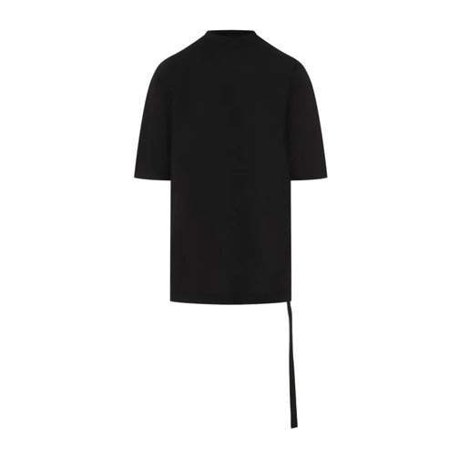 Rick Owens Black Cotton Jumbo Short Sleeves T-Shirt Black T-Shirts