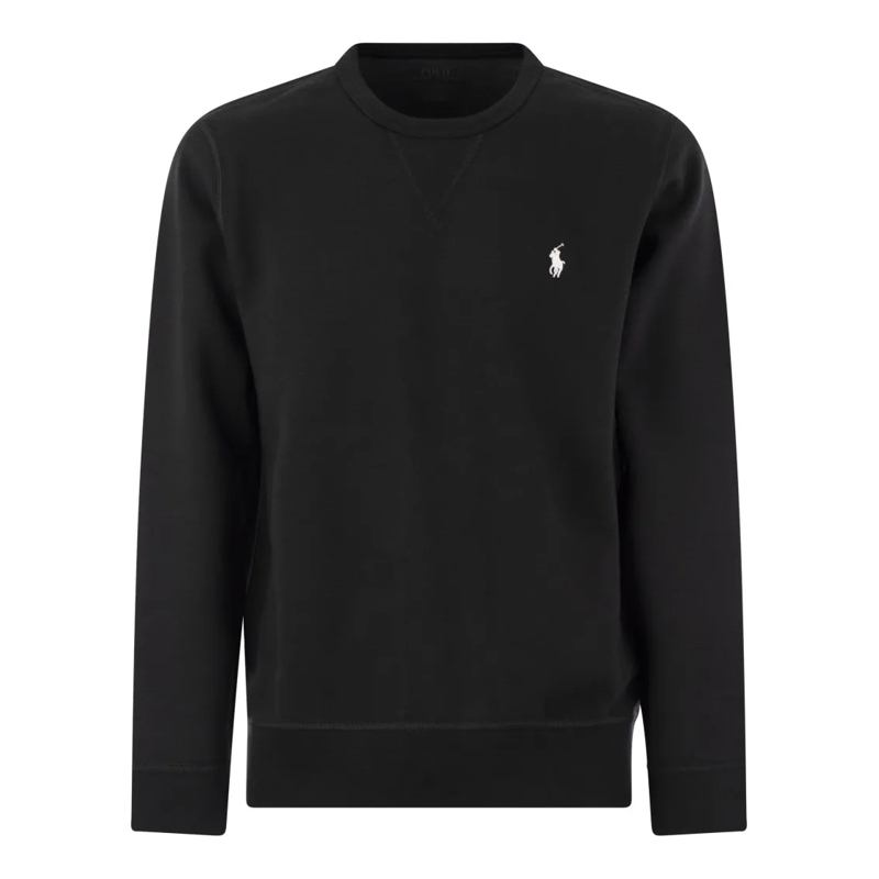 Polo Ralph Lauren  Double Knit Crew Neck Sweatshirt Black