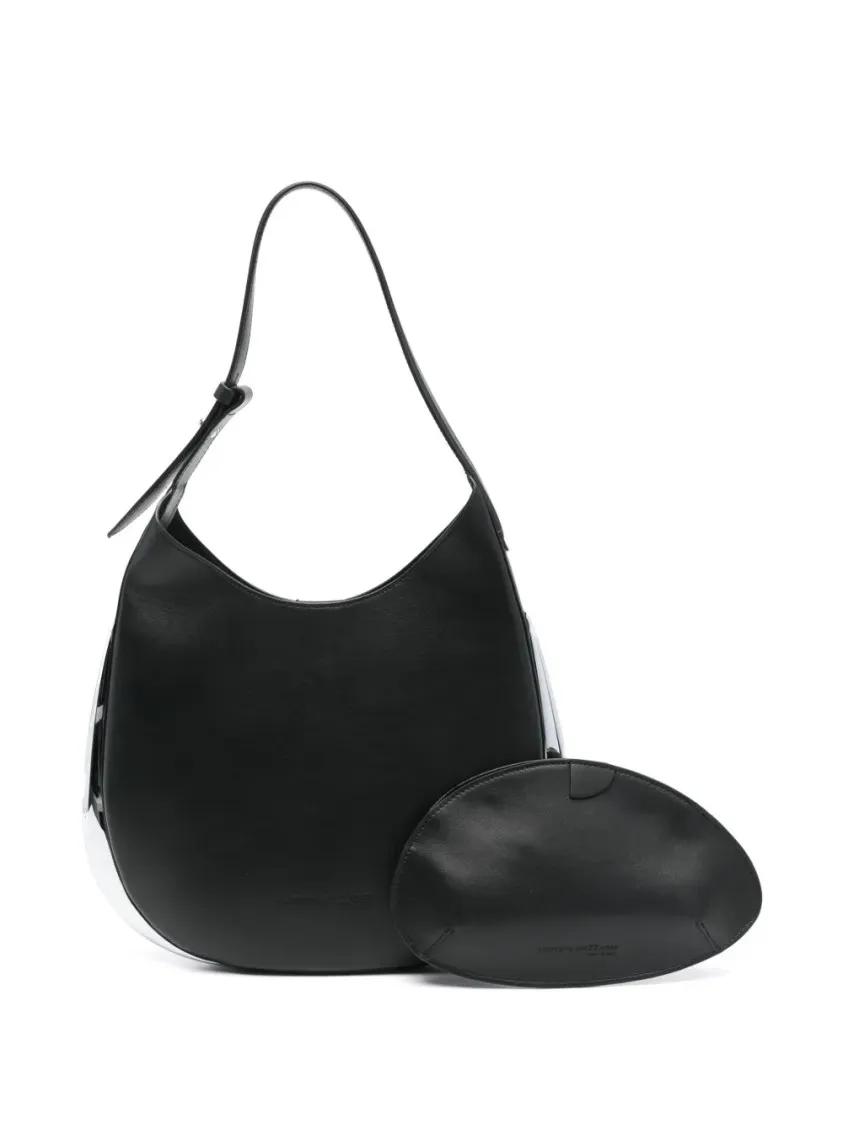 Thumbnail - Benedetta Bruzziches Hobo Bags - Structured Handbag With Detachable Shoulder Strap - Gr. unisize - in Schwarz - für Dame...