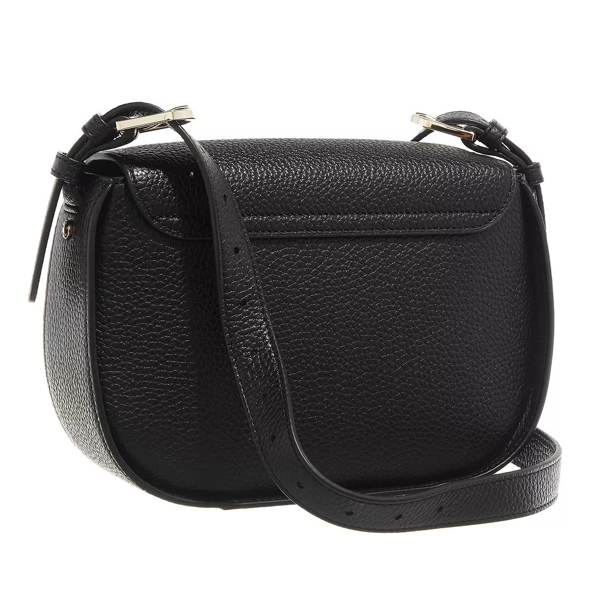 Aigner Leren Schoudertas Ivy Black Dames