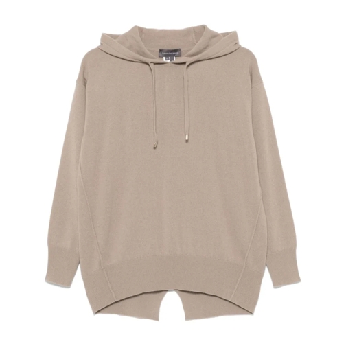 Lorena Antoniazzi Knit Hoodie Neutrals Hemden