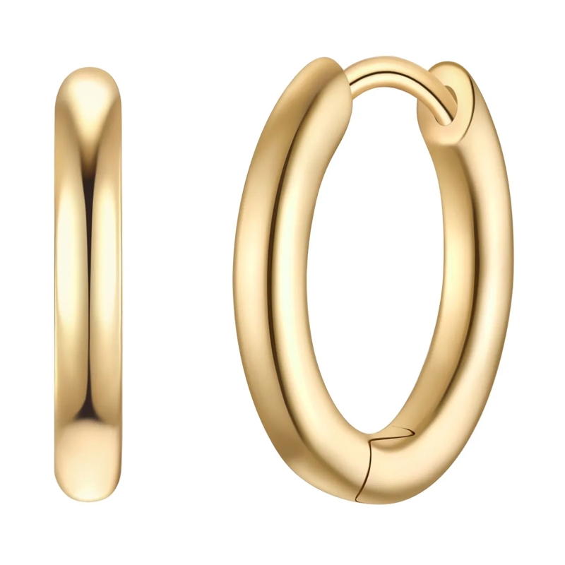 Glanzstücke München Ohrhänger Sterling Silber Creolen gold