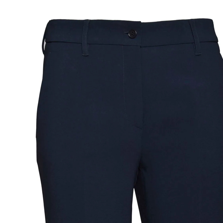 パンツ Aspesi Straight Leg Trousers In Navy Blue Cady Crepe Aspesi Straight Leg Trousers In Navy Blue Cady Crêpe Blue