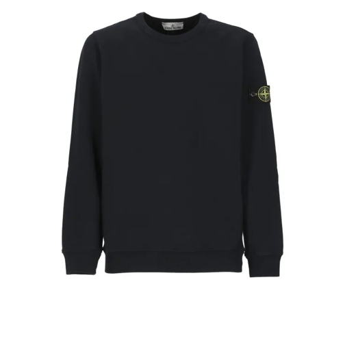 Stone Island Sweatshirt With Logo Blue Felpe