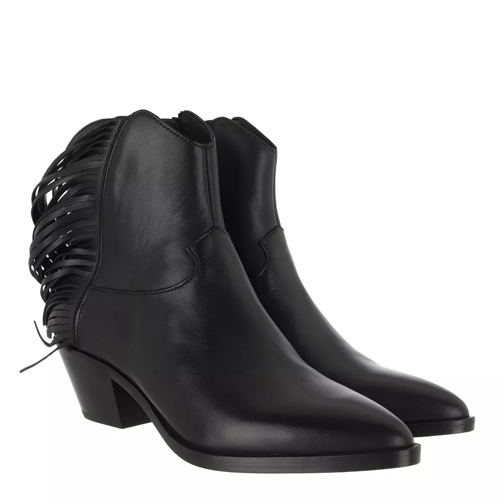 Ash Mustang Bootie Leather Black Ankle Boot
