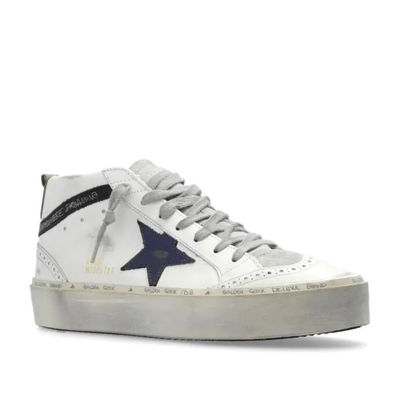 Golden Goose High-Top-Sneaker Mid Star High-Top Leather Sneakers White(Image 2)