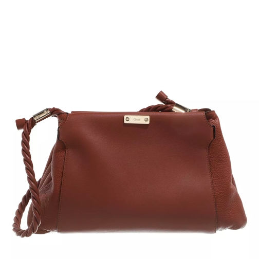 Chloé Key Medium Shoulder Bag Sepia Brown Rymlig shoppingväska
