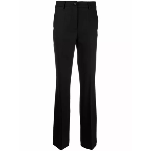 P.A.R.O.S.H. Mid-Rise Flared Trouseres Black 