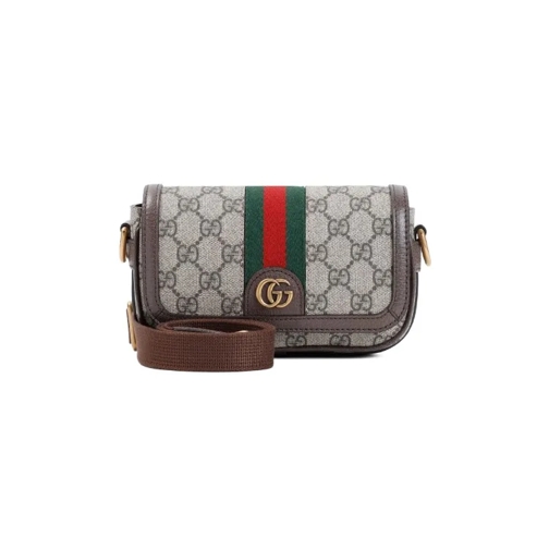 Gucci Crossbody Bag Gg Supreme Super Mini Bag Grey