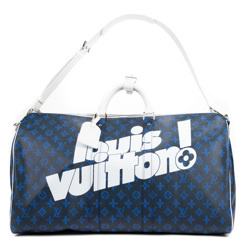 Louis Vuitton Crossbody Bag Capsule Collection Everyday Keepall Bandouliere 50 blau