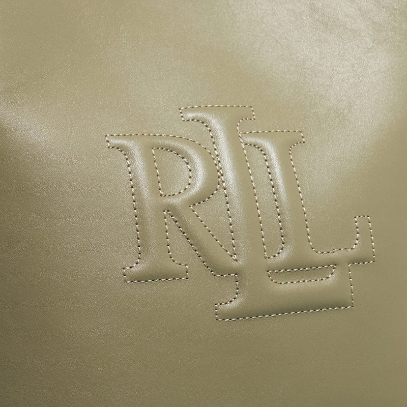 Lauren Ralph Lauren Sac reporter Witley Md Bk Bucket Bag Medium Sage Green(Image 5)