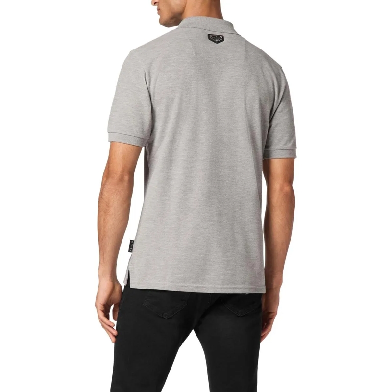 Philipp Plein Poloshirt Poloshirt Skull&Bones grau(Image 4)