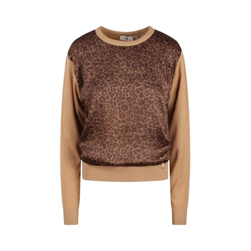 Herno Pullover Printed Sweater Brown