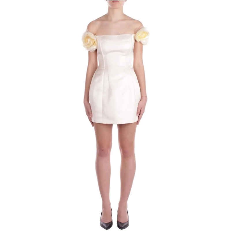 Elisabetta Franchi Robe midi Dresses Burro beige