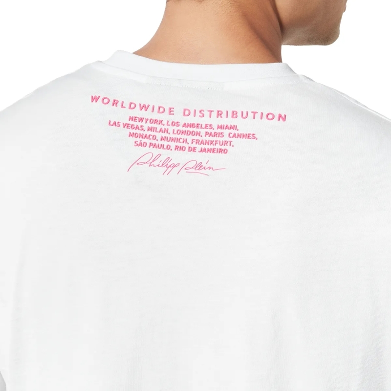 Philipp Plein T-Shirt T-Shirt Rundhalsausschnitt Ls Chrome weiss(Image 5)