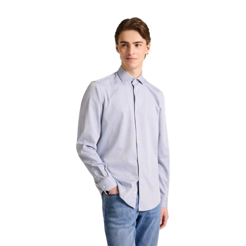 Harmont & Blaine Overhemd Tailored Light Blue Shirt White