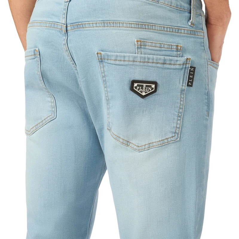 Philipp Plein Jeans mit geradem Bein Jeans Regular Fit hell-blau(Image 6)