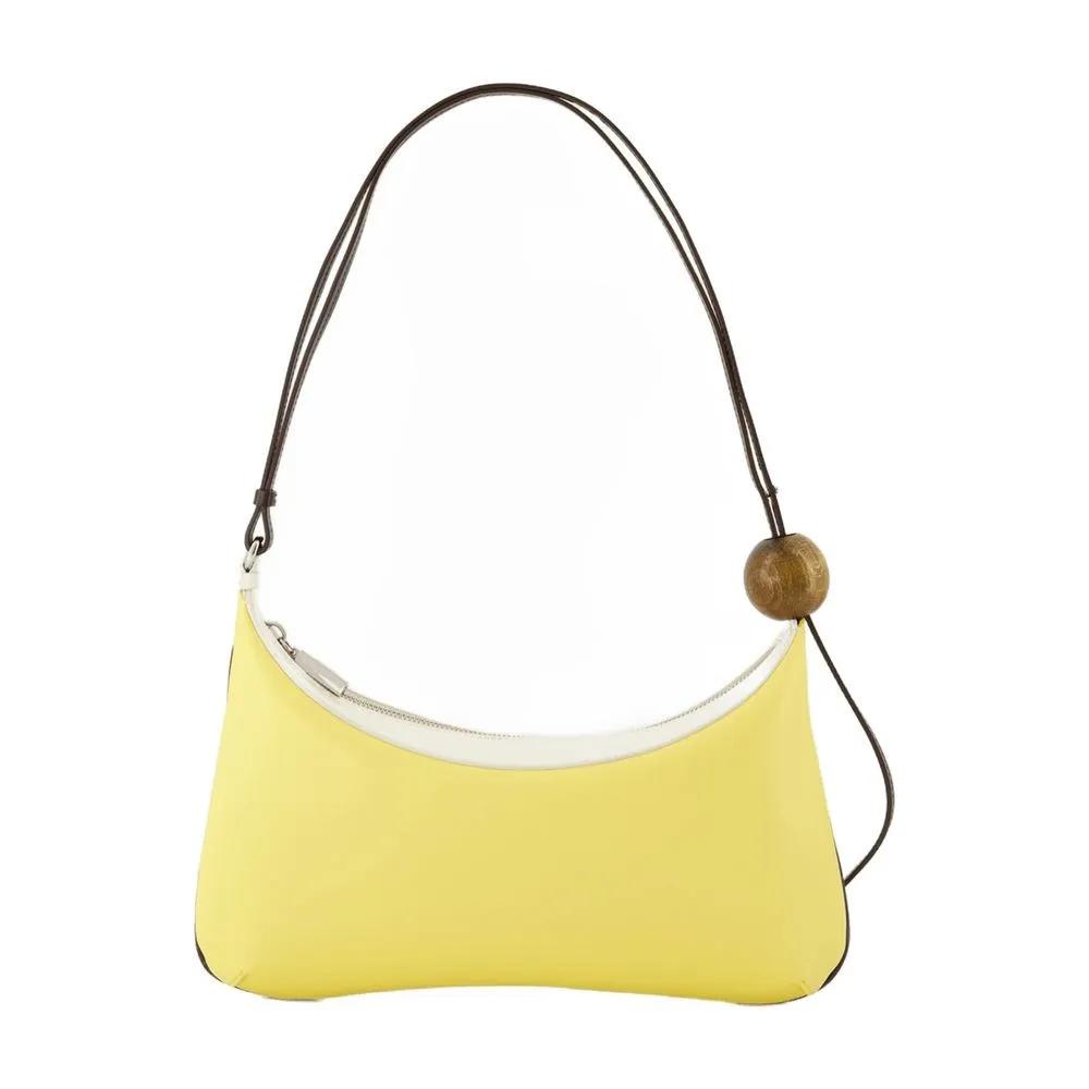 Jacquemus Hobo bags Le Grand Bisou Perle Shoulder Bag Leather Yell in geel