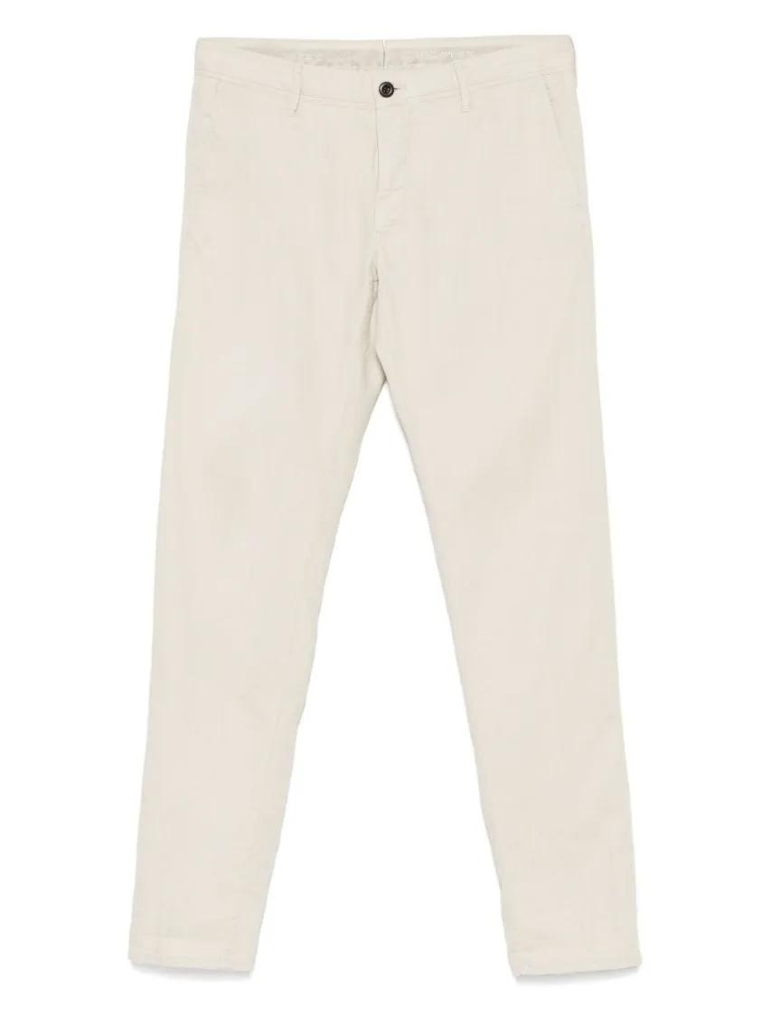 Thumbnail - Incotex - Beige Jeans With Concealed Fly And Relaxed Fit - Größe 33 - beige
