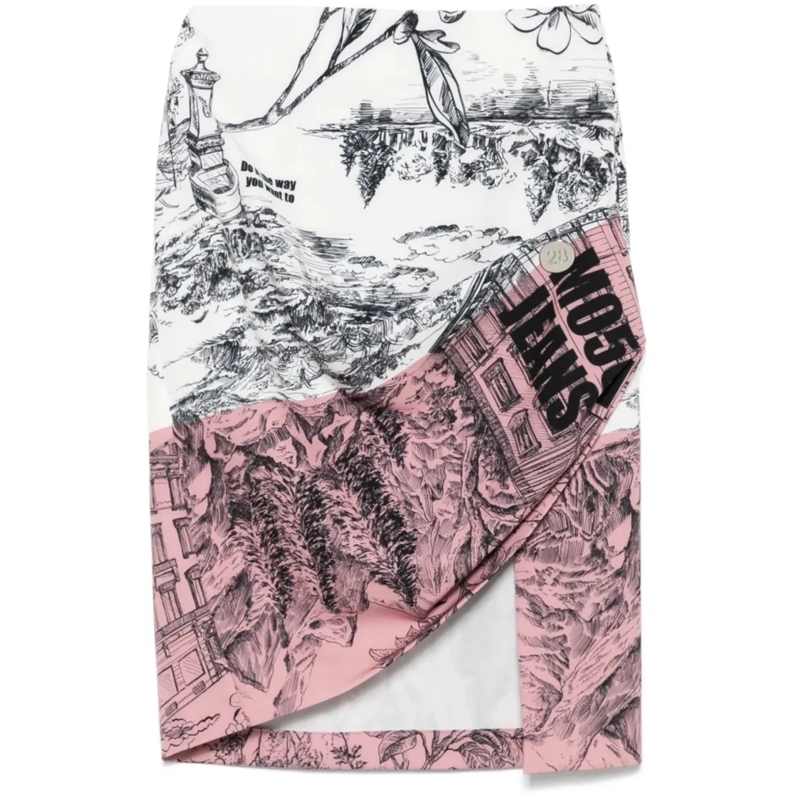 Moschino Minirock Classic Silhouette Moschino Skirt With Timeless De Pink