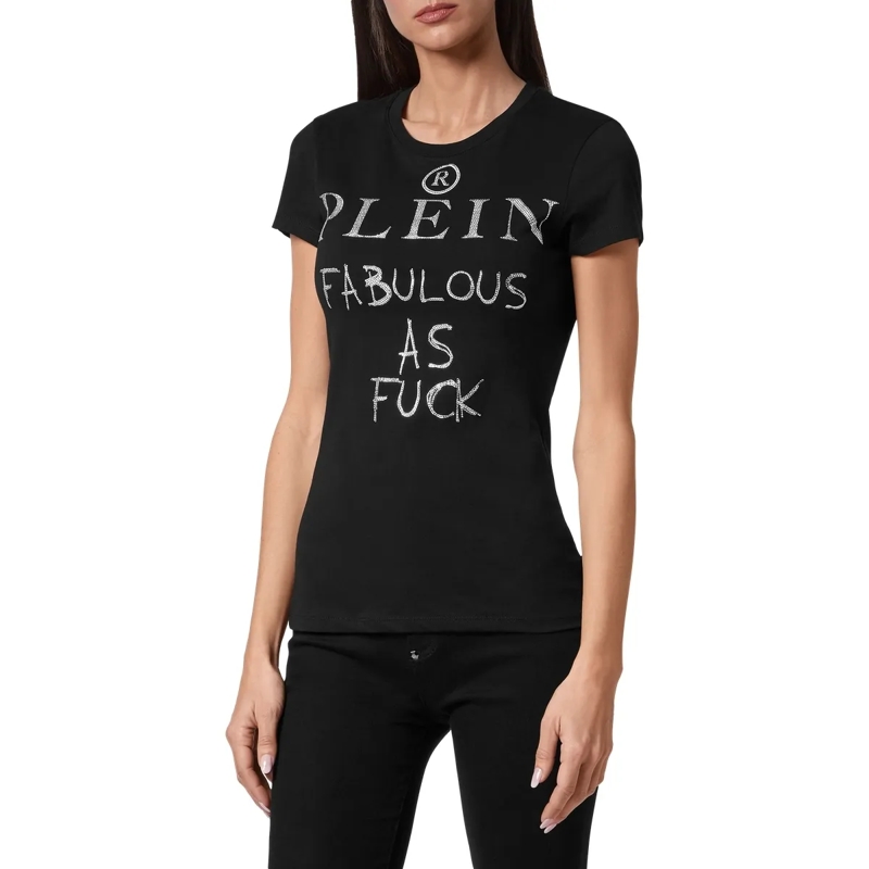Philipp Plein T-Shirt T-Shirt Mit Schmucksteinen schwarz(Image 3)