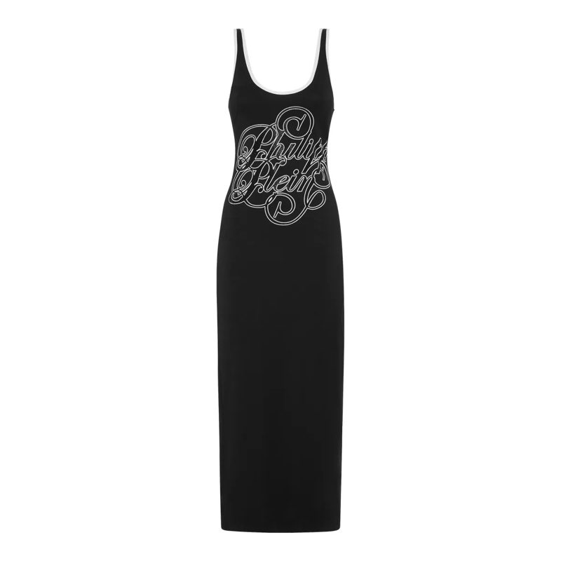 Philipp Plein Maxikleid Kleid schwarz