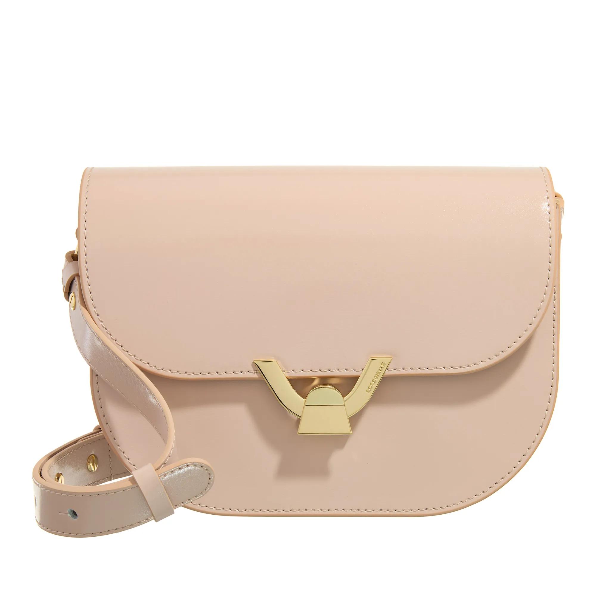 Coccinelle Crossbody Bags - Coccinelledew Shiny Calf - Gr. unisize - in Beige - für Damen