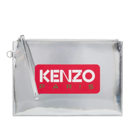 Kenzo Kenzo Emboss Silver Wristlet