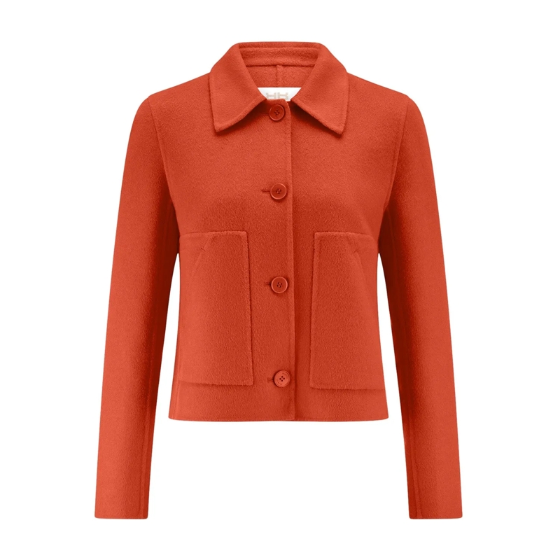 Riani Jacke Blazer aus Woll-Mix orange