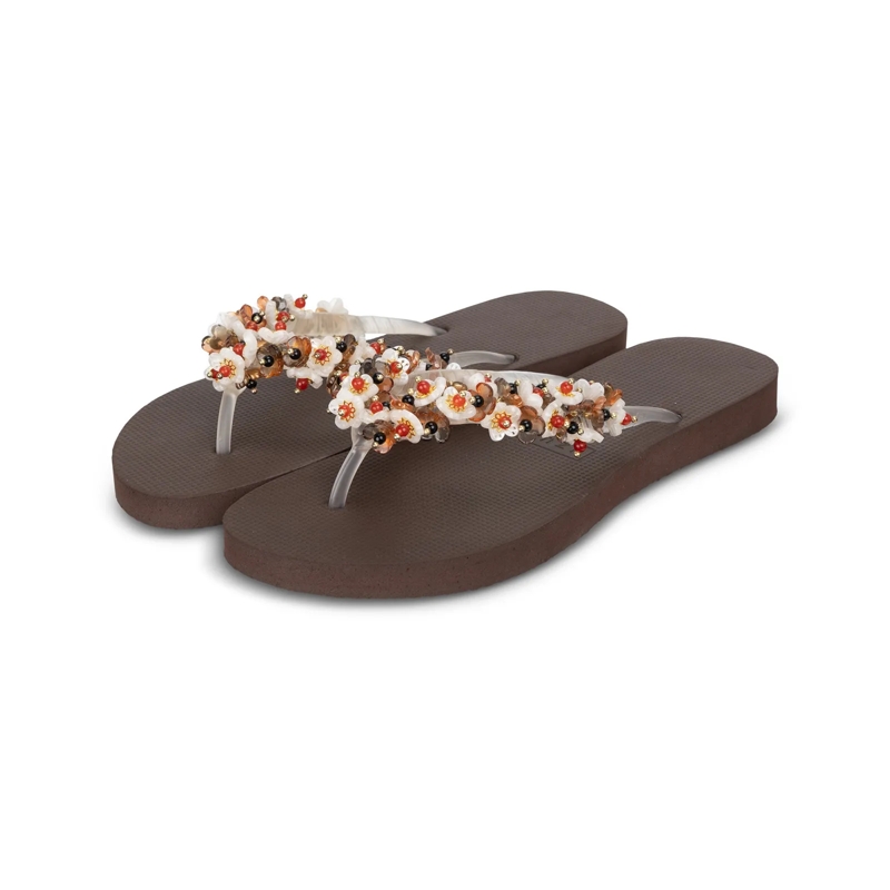 UZURII Flip Flops flip flop Tulum Bloom Coffee mocca(Image 14)