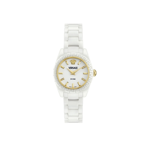 Versace Quarz-Uhr Analoge Quarzuhr Dv One Mini weiss